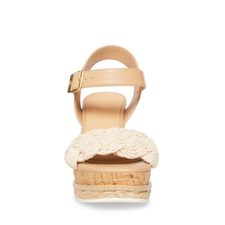 Sandalias Tacones Steve Madden Junee-w Natural Mujer Marrones | ES YGES30